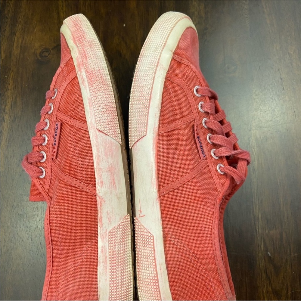 Superga Size 11 Classic Cotu Red Sneaker EUC - Picture 6 of 9